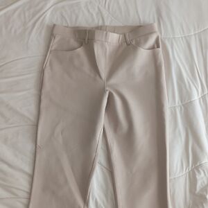 Quince Women's Ponte Trousers in Light Beige